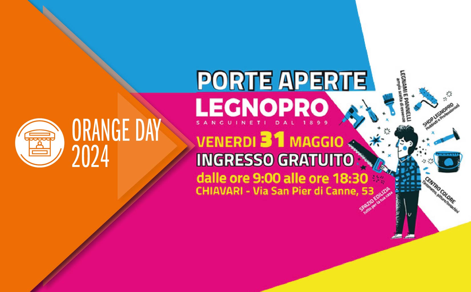Orange Day - Porte Aperte LegnoPro - 31 Maggio - Chiavari, GE